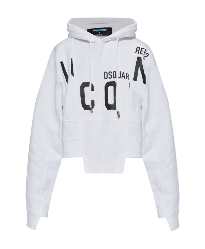 

Худи с логотипом Dsquared2, белый