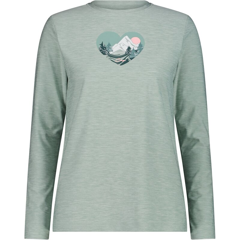 

Рубашка женская футболка Cmp, цвет jade mel.