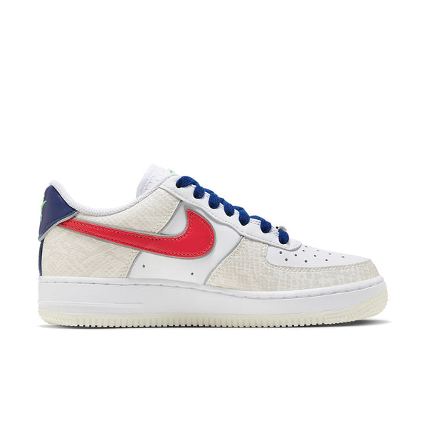 Кроссовки air force 1 '07 lx 'just do it - white university red snakeskin' Nike, белый — фото 2