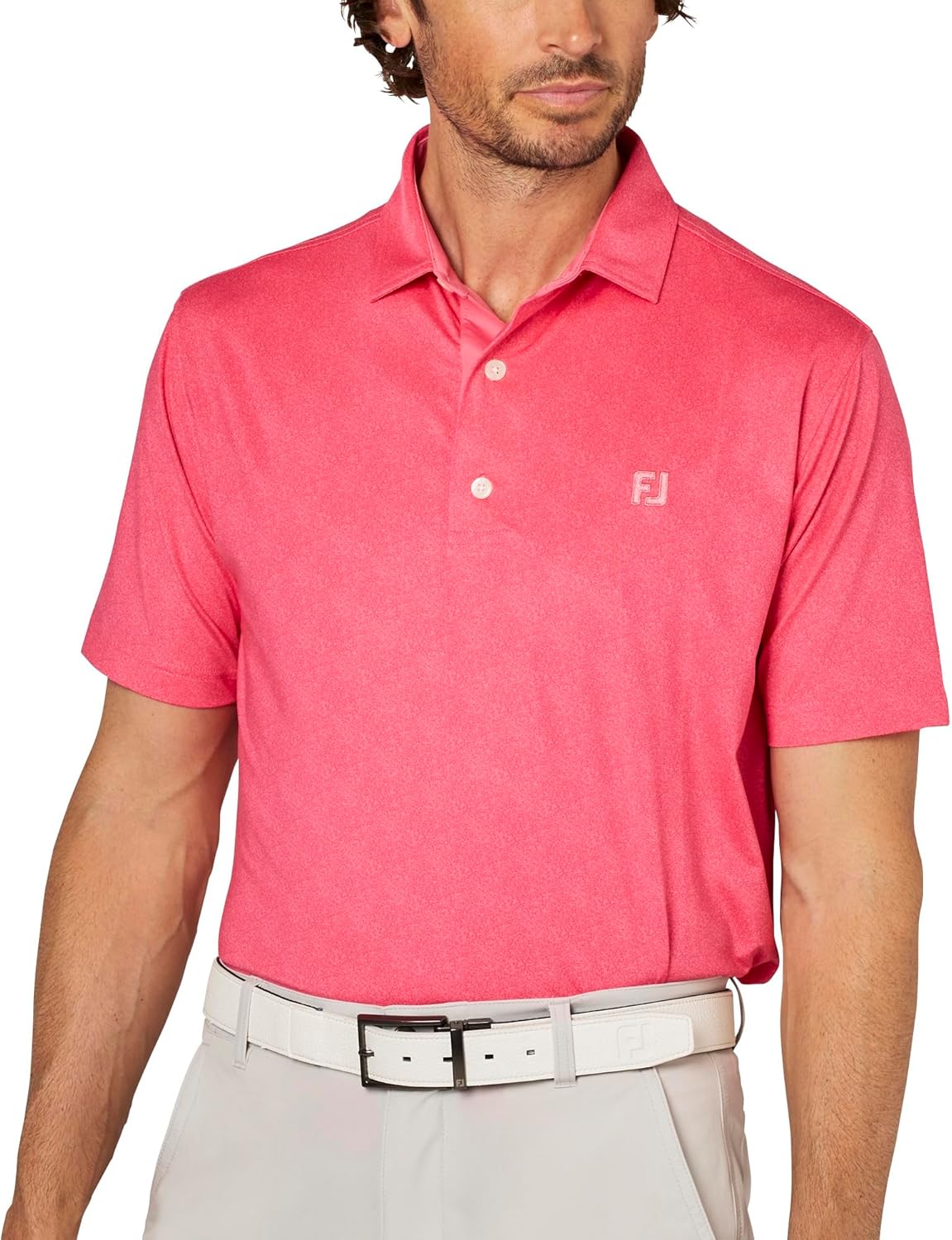 

Футболка для гольфа с коротким рукавом FootJoy Spray Mist Print, розовый