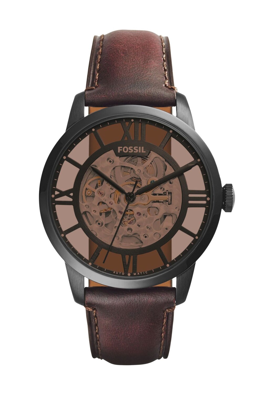 

Мужские автоматические часы Townsman ME3098 FOSSIL, коричневый