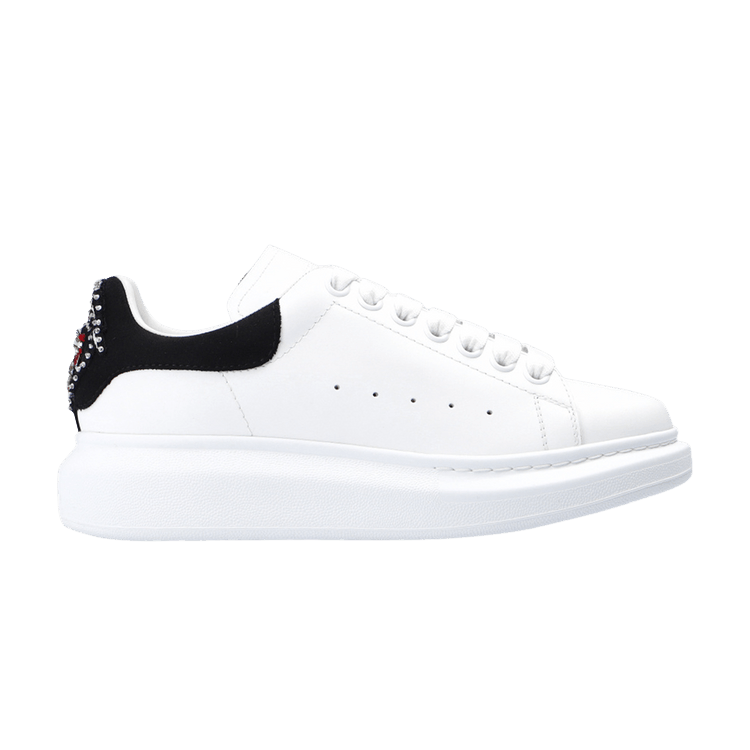 Кроссовки Alexander McQueen Alexander McQueen Wmns Oversized Sneaker 'White Black Heart Crystal', белый
