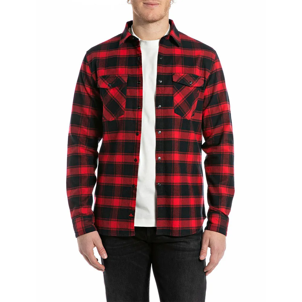 

Рубашка с длинным рукавом Replay M4151R.000.52830, красный