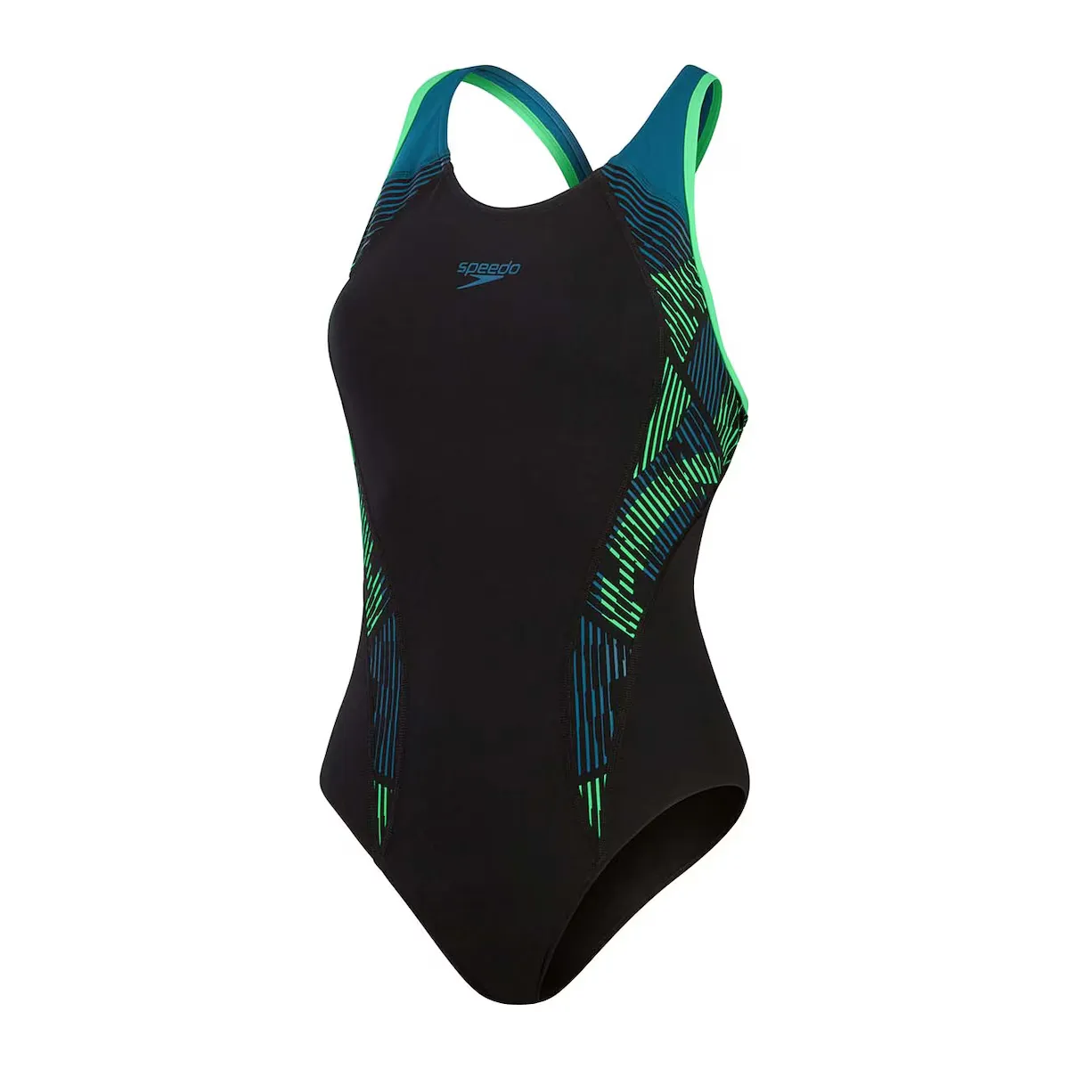 

Женский купальник Speedo Laneback Placement, черный