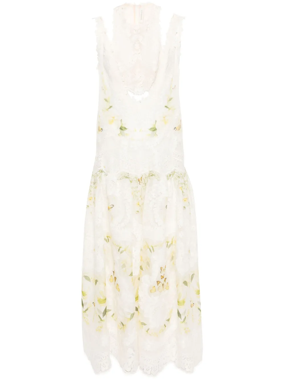 

Платье Harmony с принтом Lemon Mixed Zimmermann, желтый