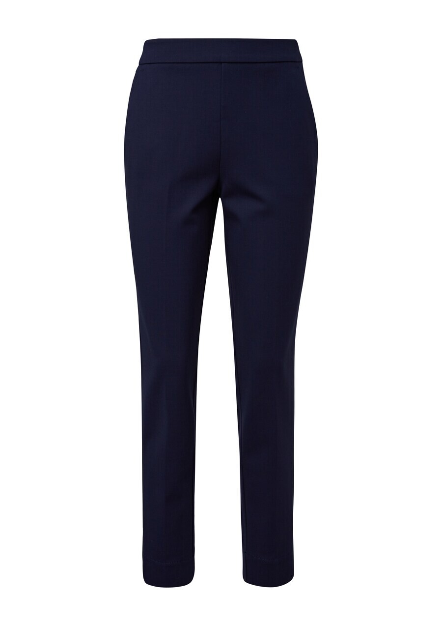 

Брюки comma casual identity Regular Pleated Pants, темно-синий