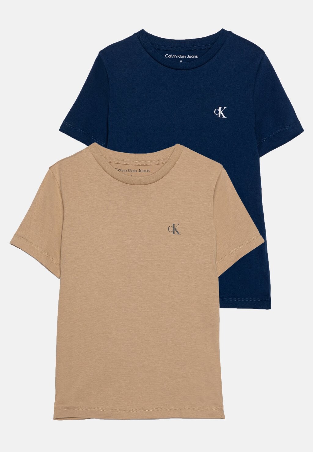 

Базовая футболка MONOGRAM UNISEX 2 PACK Calvin Klein Jeans, цвет twilight indigo/travertine