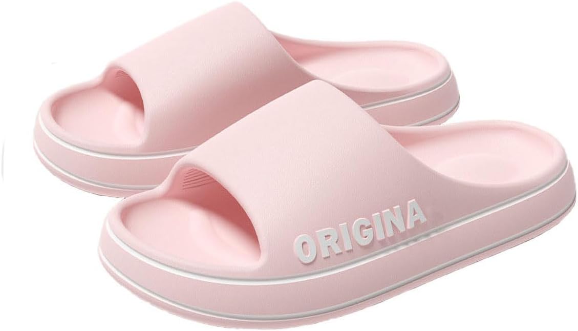 

Сандалии-шлепанцы SMIUPIN унисекс для взрослых, мягкие тапочки для душа, нескользящие домашние тапочки, легкие тапочки для бассейна, розовый