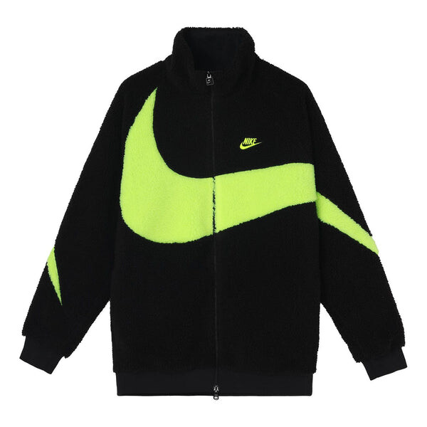 

Куртка Nike Big Swoosh Double Sided Jacket polar fleece Japan limited Black (Asia Sizing), черный