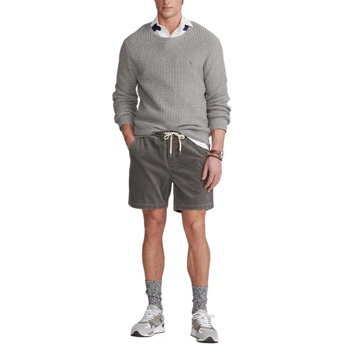 Шорты повседневные Casual Shorts Polo Ralph Lauren серые — фото 3