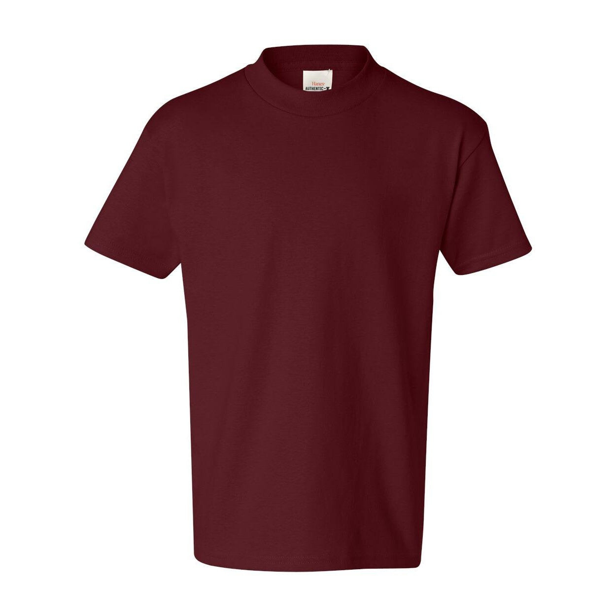 

Аутентичная молодежная футболка Hanes, цвет Maroon