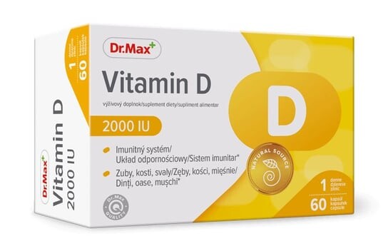 

Витамин D 2000 МЕ Dr.Max, Добавка , 60 капсул