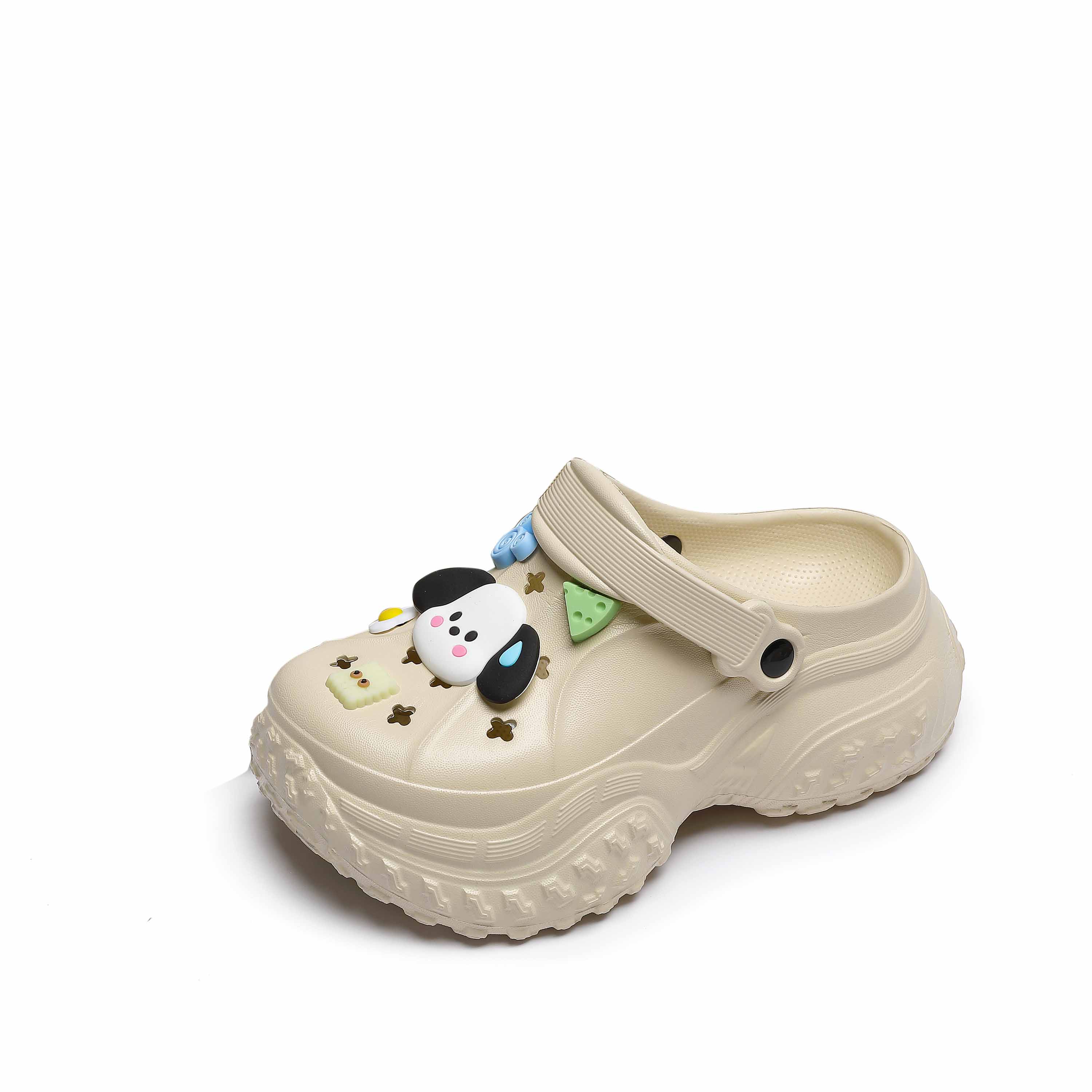 

Подростковые, износостойкие, дышащие, противоскользящие, противоударные детские сабо Wooden houses, хаки