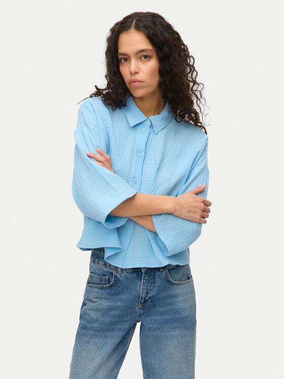 

Рубашка стандартного покроя Natali 10279685 Vero Moda, синий