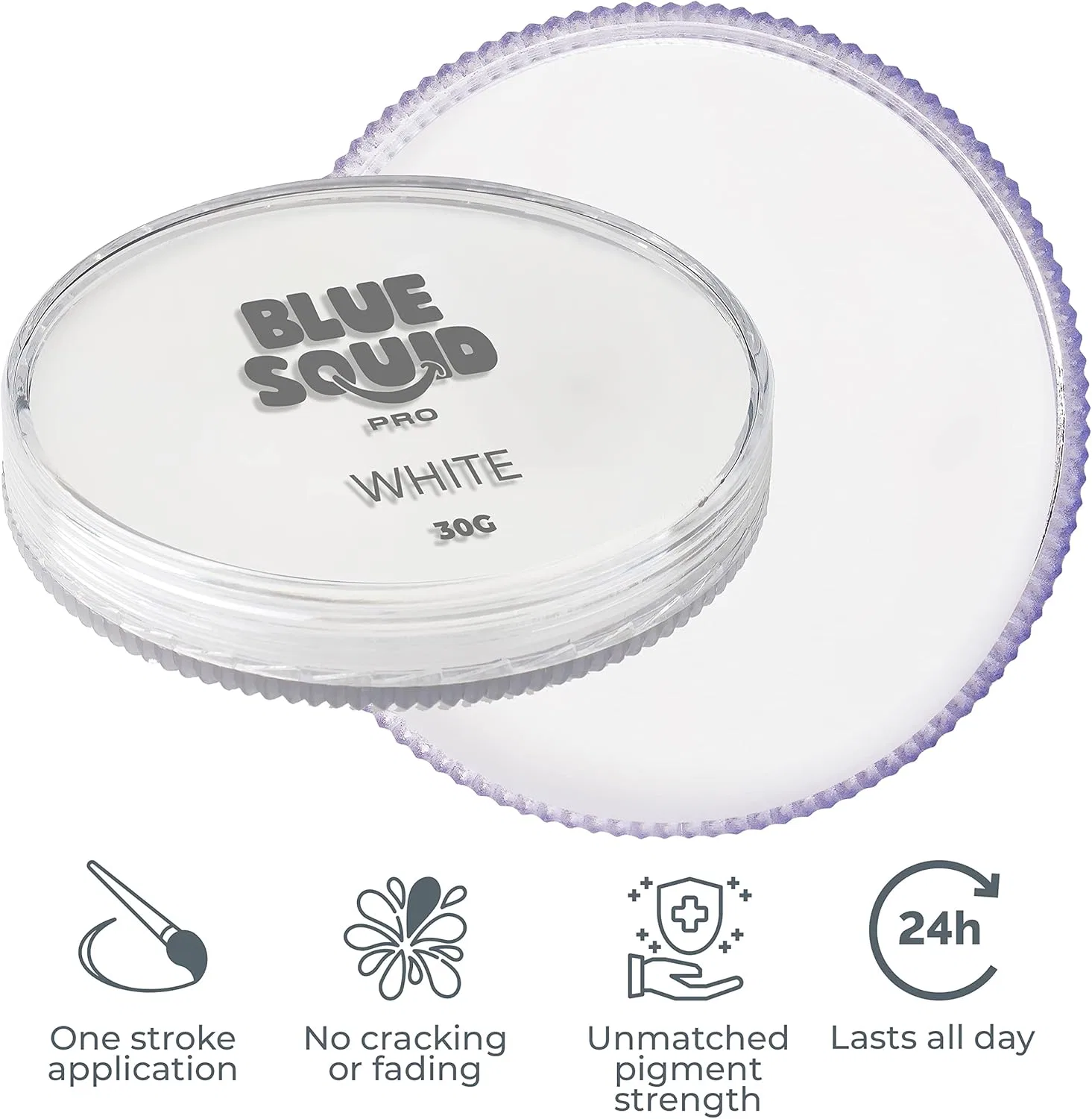 Краска для лица и тела Blue Squid PRO Classic White 30 г — фото 3