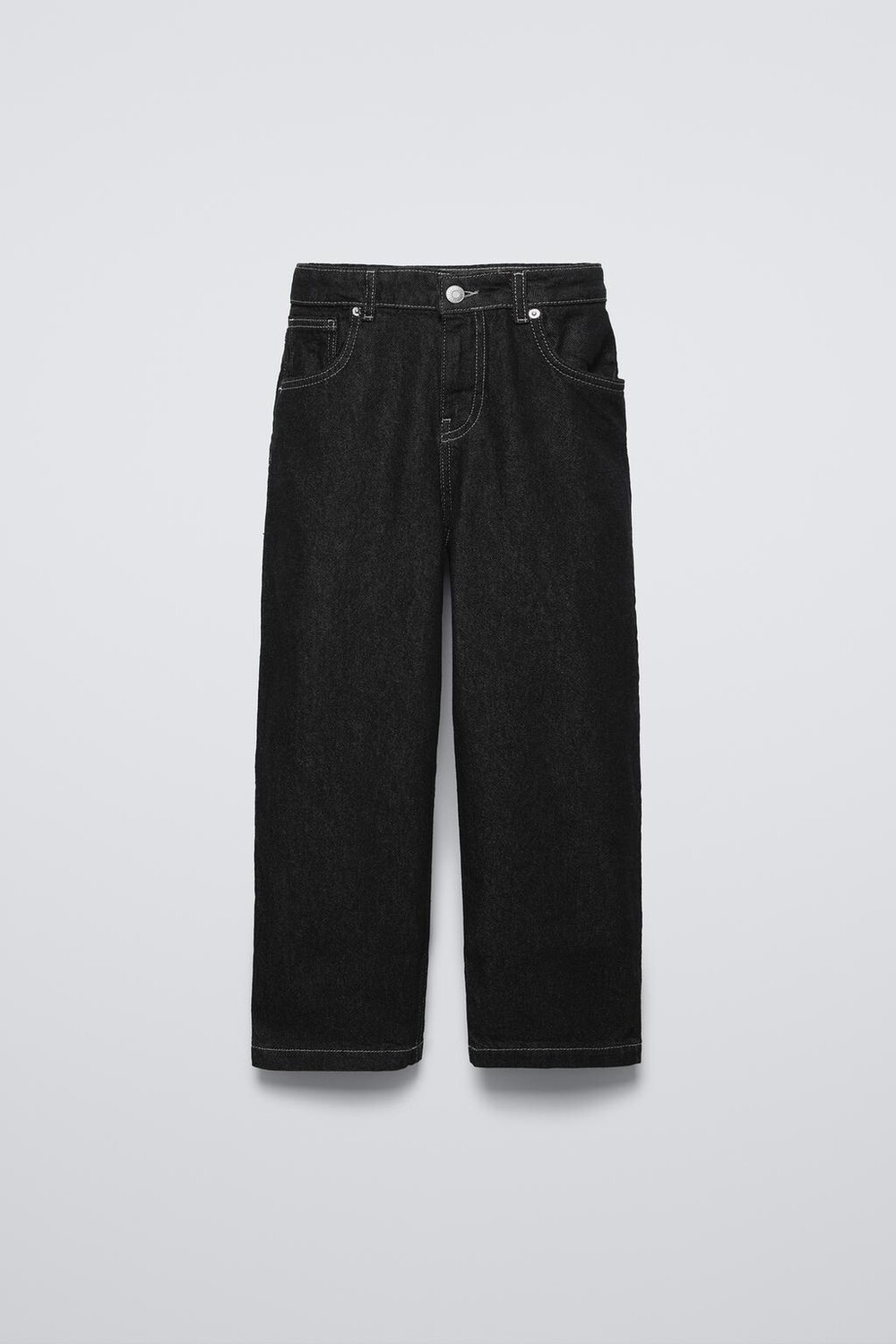 

Свободные мешковатые джинсы ZARA, черный