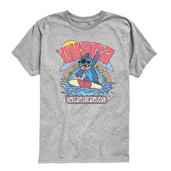 

Футболка с принтом Lilo & Stitch Ohana Means Family для мальчиков 8-20 Disney, Athletic Heather