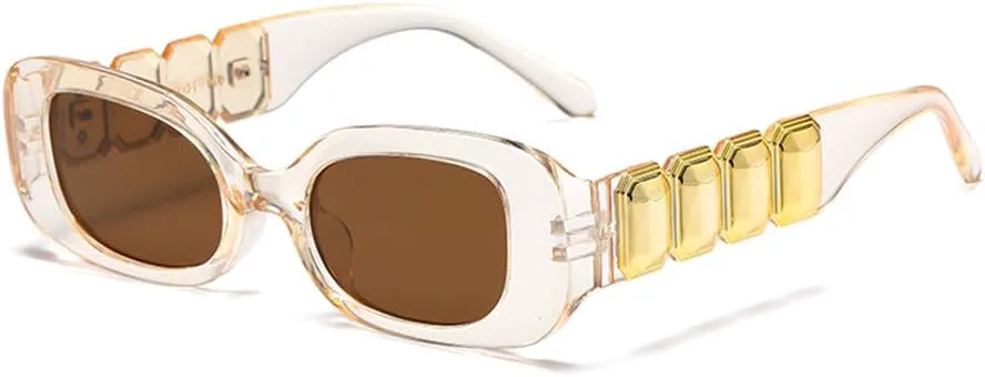 

Солнцезащитные очки прямоугольной формы, модные, для женщин и мужчин, квадратные, для активного отдыха, путешествий, прозрачно-коричневые MTZJH, One Color