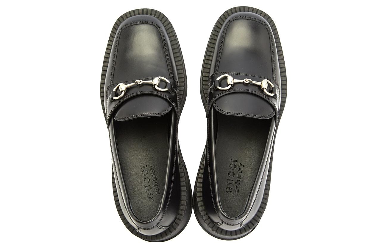 Лоферы мужские Gucci Chunky, черный — фото 4