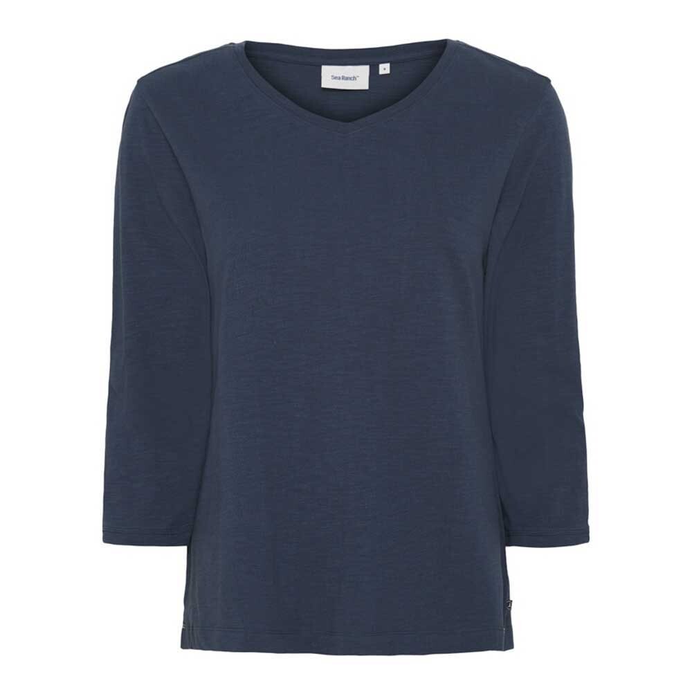 

Футболка Sea Ranch Kaya 3/4 Sleeve V Neck, синий