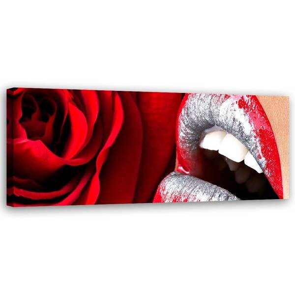 

Картина арт-принт KUNSTLOFT Seductive Silvers Lips, красный