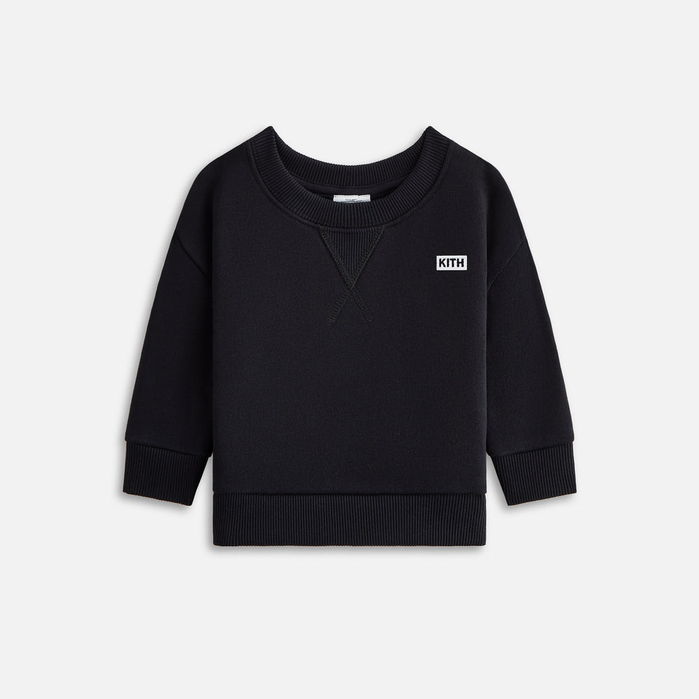 

Топ Kith Baby Long Sleeve Nelson Crew, черный