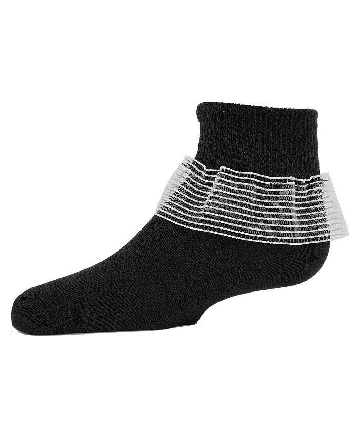 

Носки для девочек Far Out из хлопковой смеси Lade Ruffle Socks MeMoi, черный
