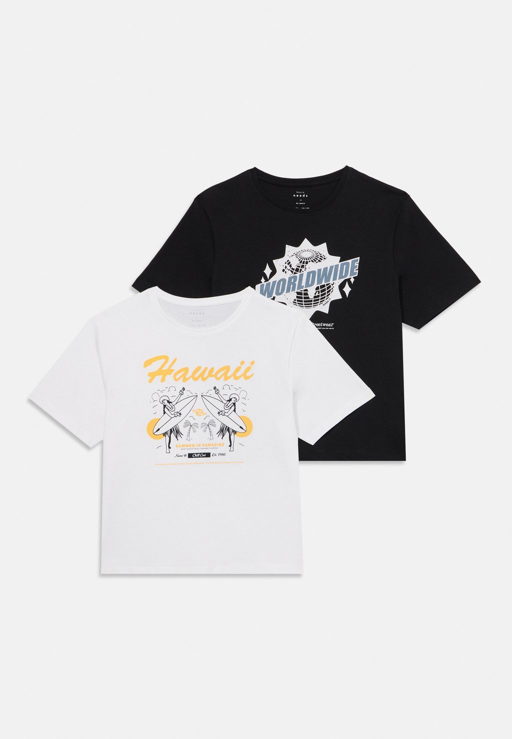 

Футболка с принтом NKMVILOGO 2 PACK Name it, черный