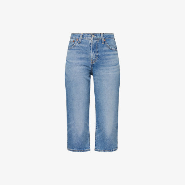 

Джинсы-капри Levis Wedgie с высокой посадкой, синий