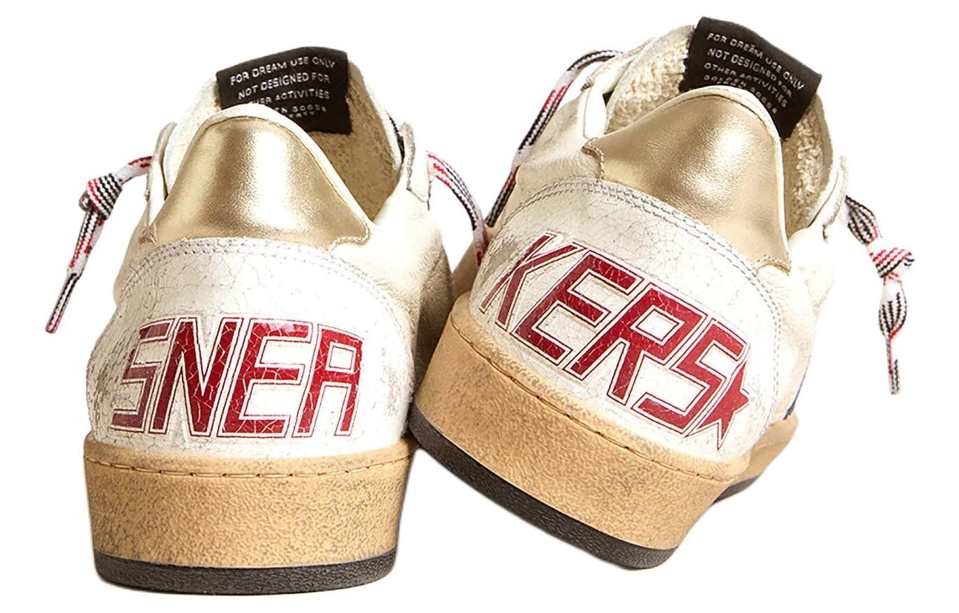 Кроссовки Golden Goose Ball-Star Leather Sneakers, бежевый — фото 4