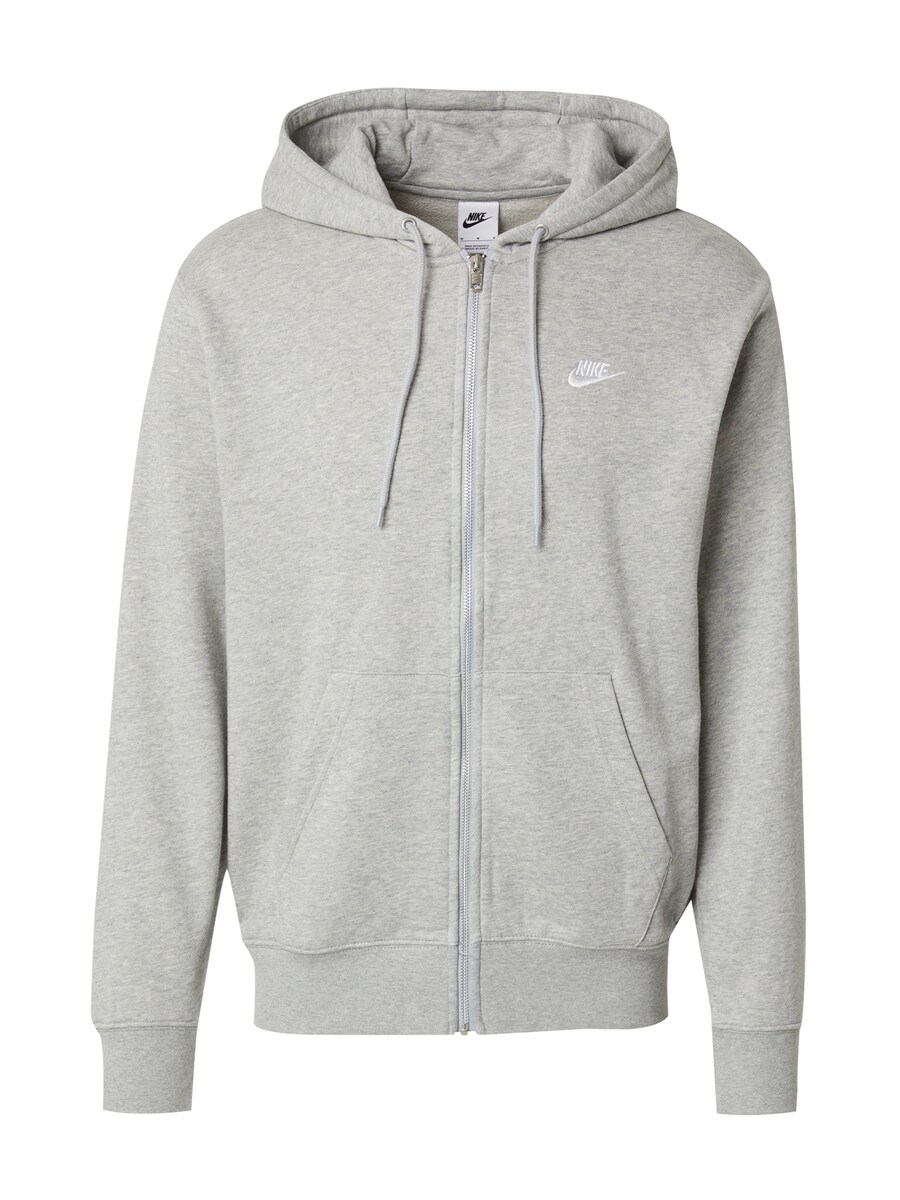 

Толстовка с капюшоном на молнии Nike Sportswear Club Fleece, пятнистый серый