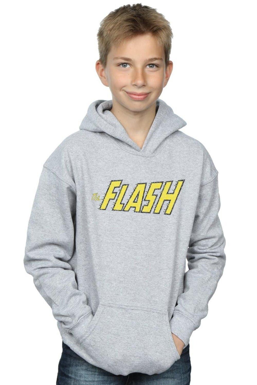 

Толстовка с логотипом Flash Crackle DC Comics, серый
