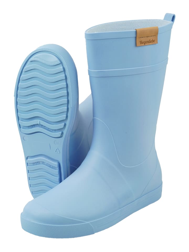 Резиновые сапоги Regenliebe Gummistiefel Summer Rain, светло-синий — фото 4