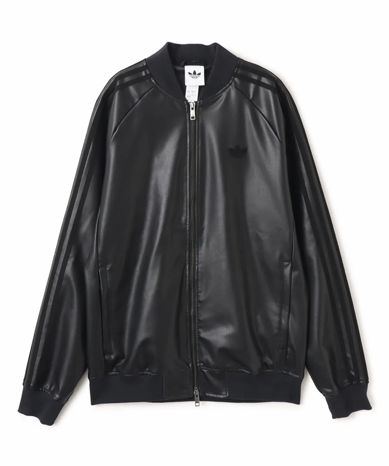 Куртка adidas Superstar Pleather Track Top, чёрный