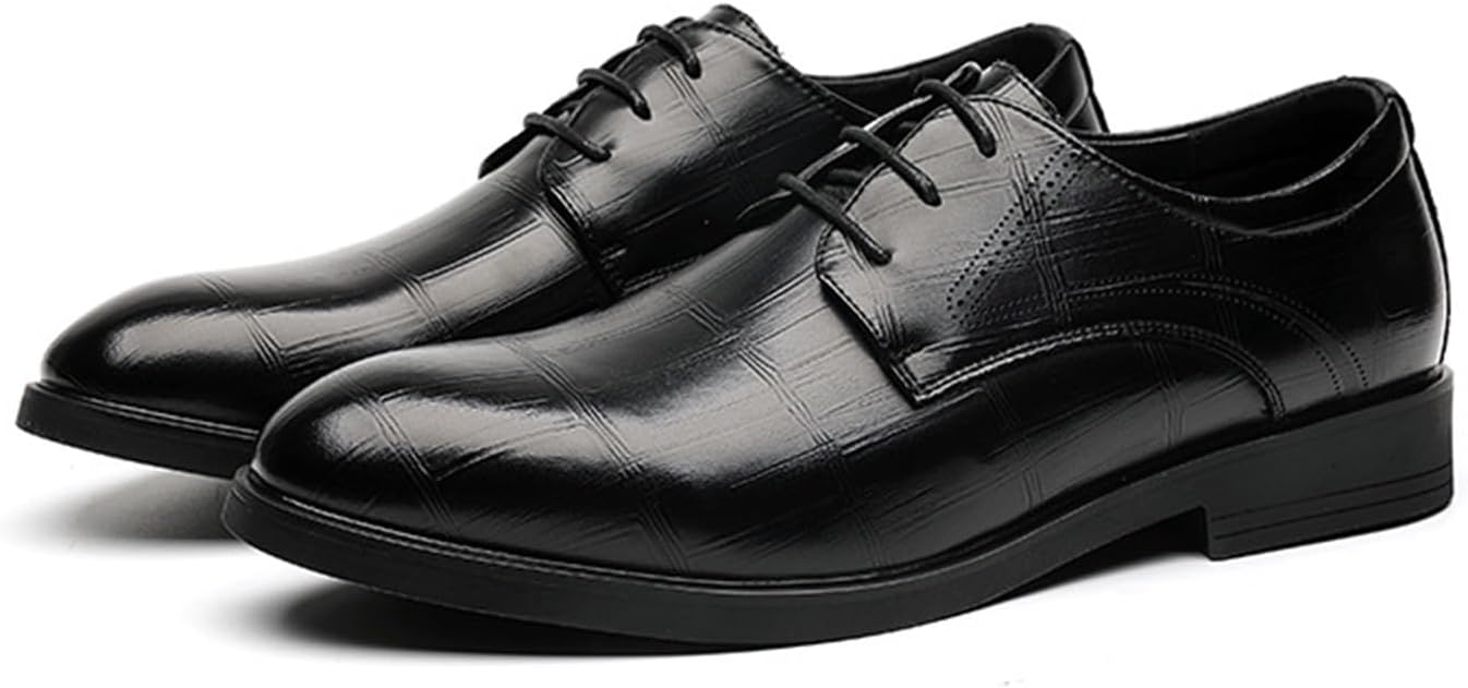 

Мужские классические туфли KYOESCAI с отделкой Oxfords, современные дерби на шнуровке для официальных мероприятий, черный