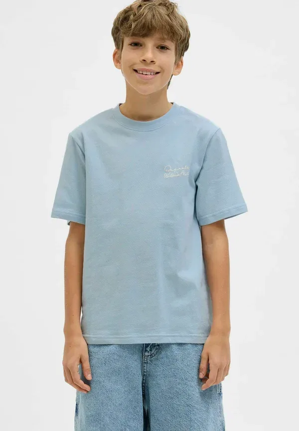 Футболка принтованная Jack & Jones Junior, небесно-голубой — фото 2