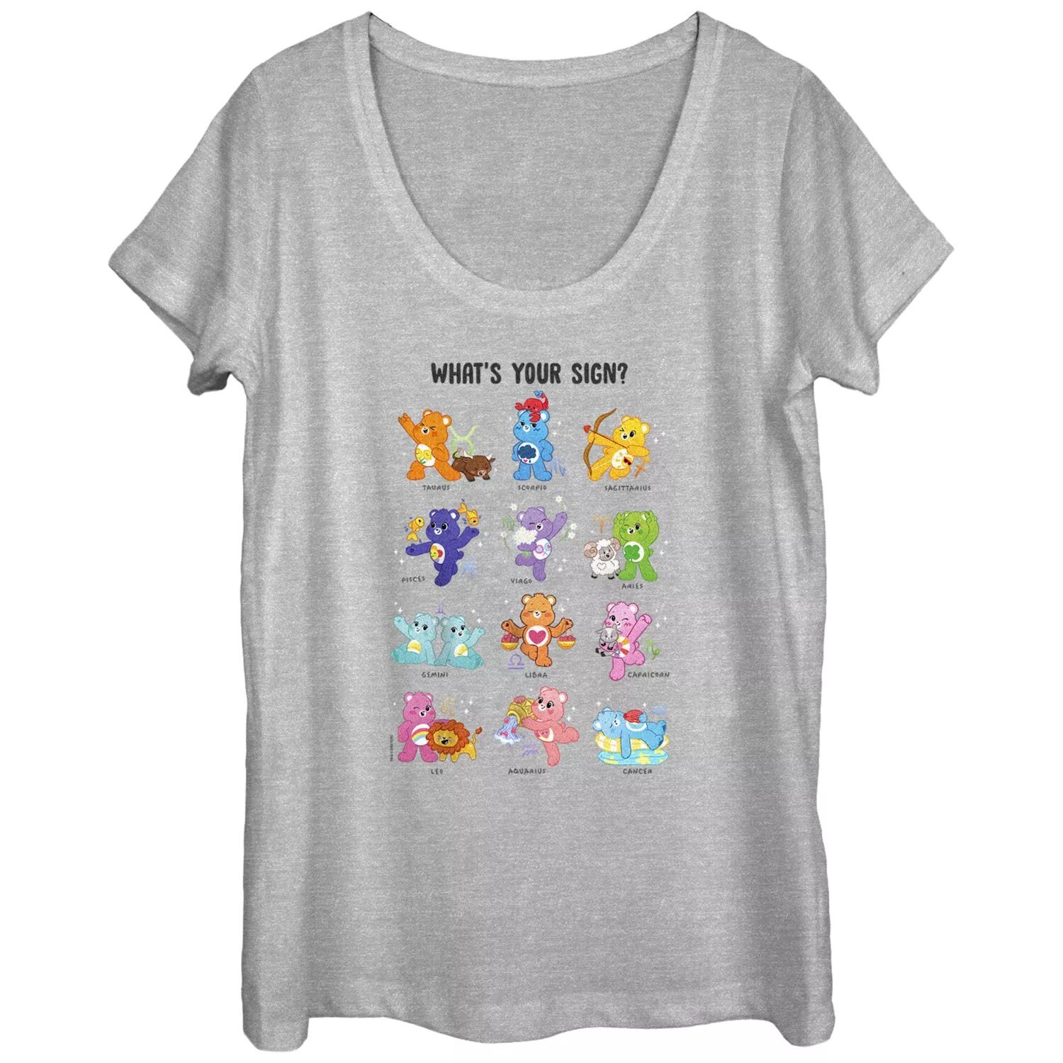 

Футболка с круглым вырезом для юниоров Care Bears What's Your Sign Licensed Character