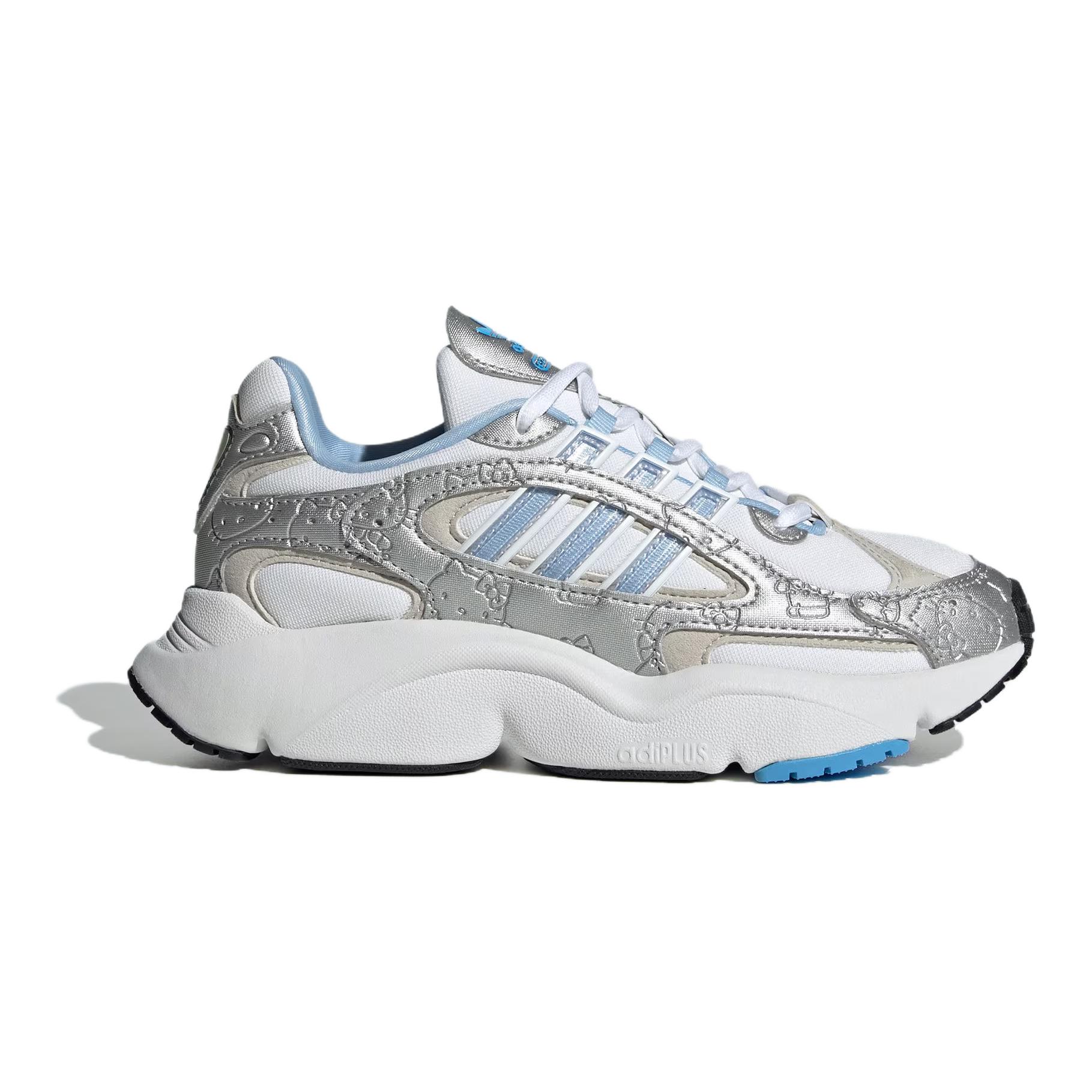 Adidas Originals Кроссовки Adidas Hello Kitty X Ozmillen Elastic Lace J «White Glow Blue Grey» — фото 2