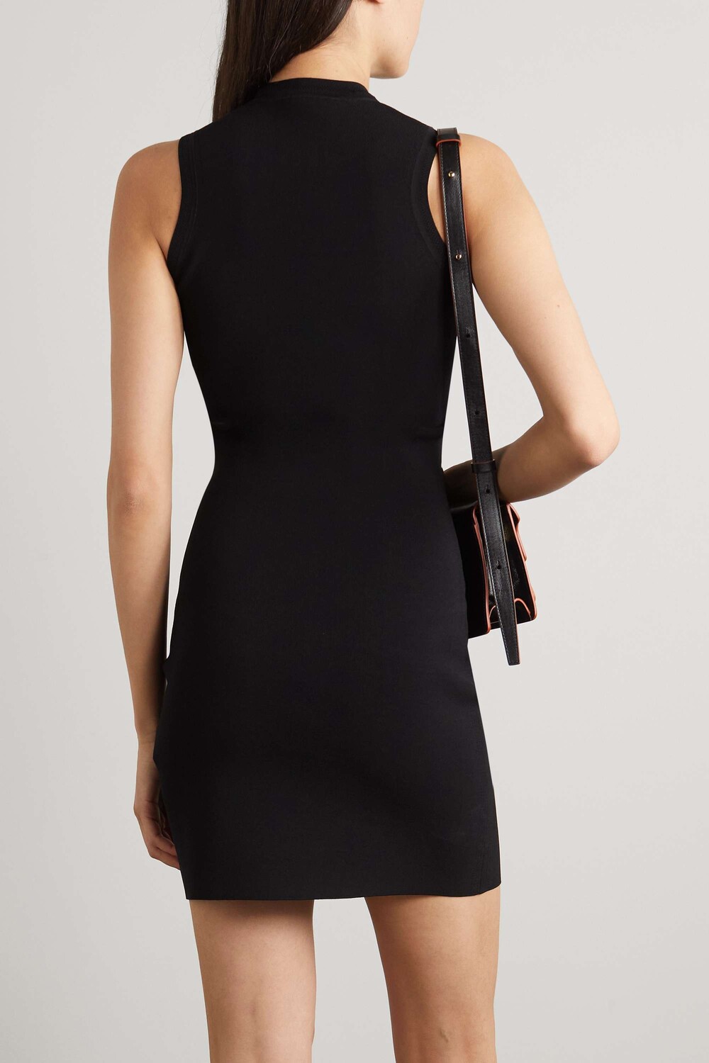 

VICTORIA BECKHAM платье мини VB Body из эластичного трикотажа, черный