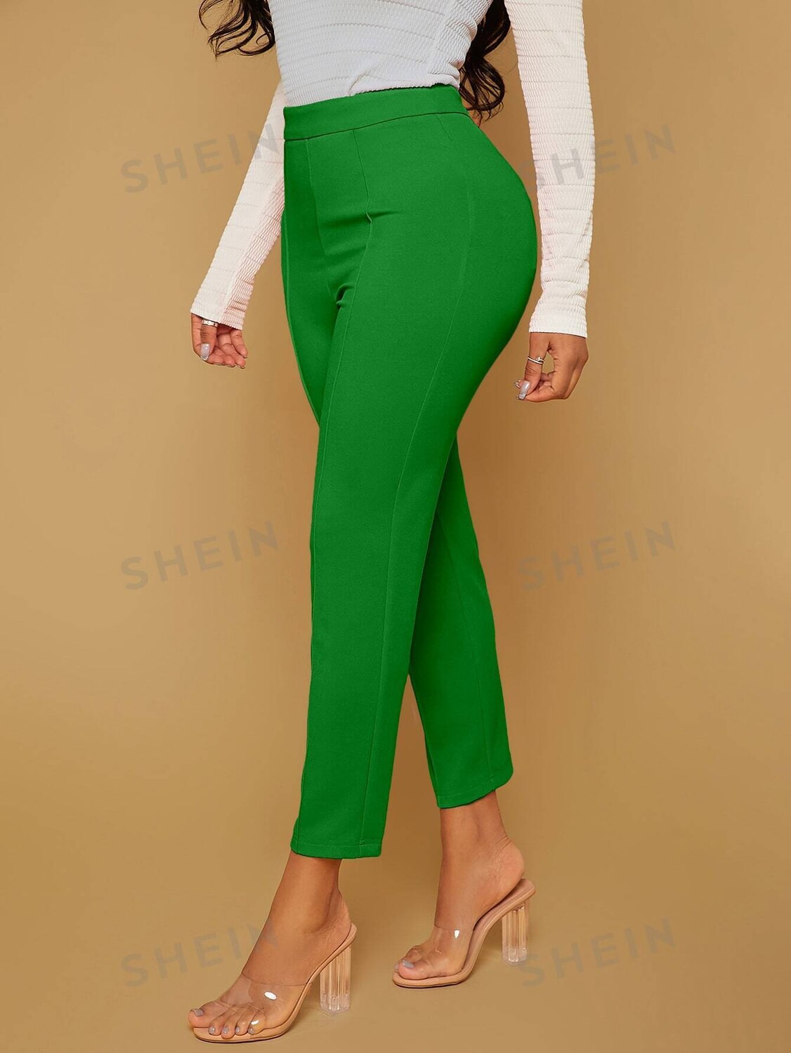

Брюки женские Shein SXY узкого кроя, зеленый