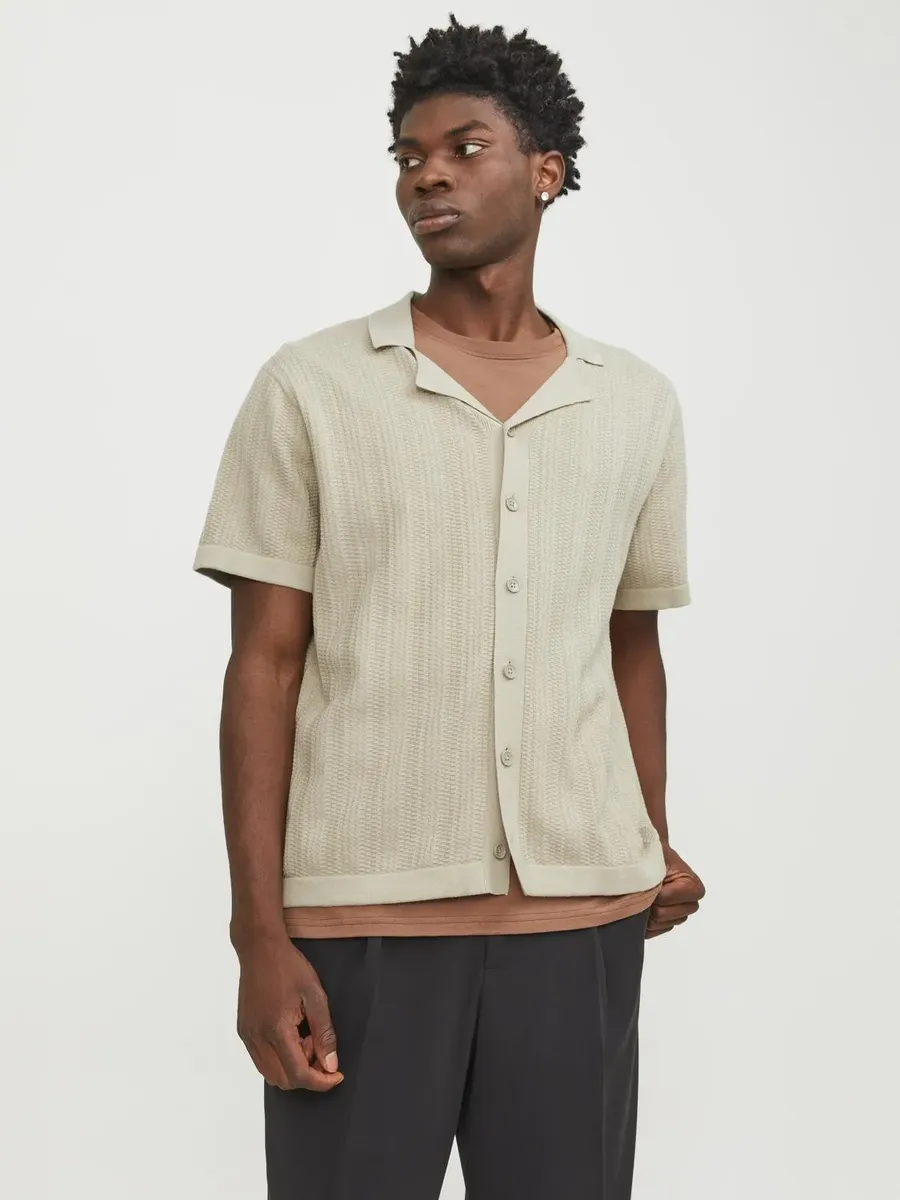 

Рубашка-поло Jack & Jones "JORVALENCIA STRUCTURE KNIT SS POLO SN", цвет Fields Of Rye