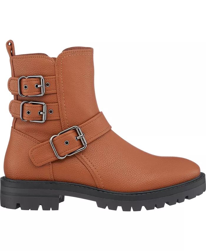 Женские ботильоны Kingsburg Lug Sole Buckle Ankle GC Shoes, коричневый — фото 2