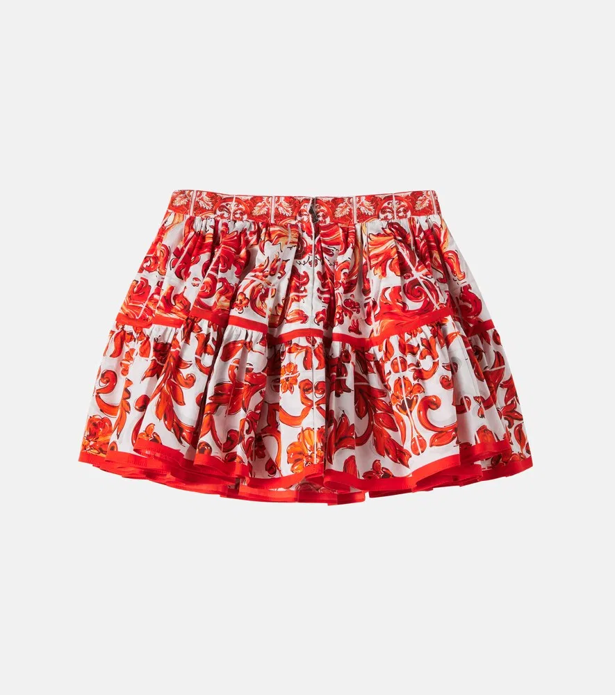 Юбка из майолики Dolce&Gabbana Kids, оранжевый — фото 3