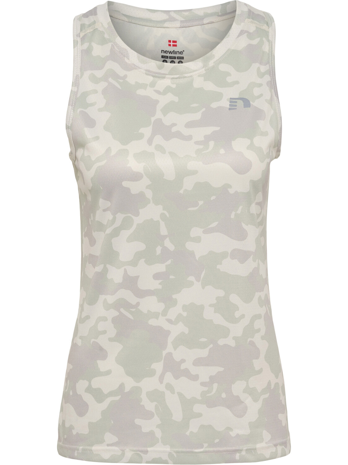 

Топ Newline Oberteil Women Running Singlet, цвет OYSTER MUSHROOM AOP