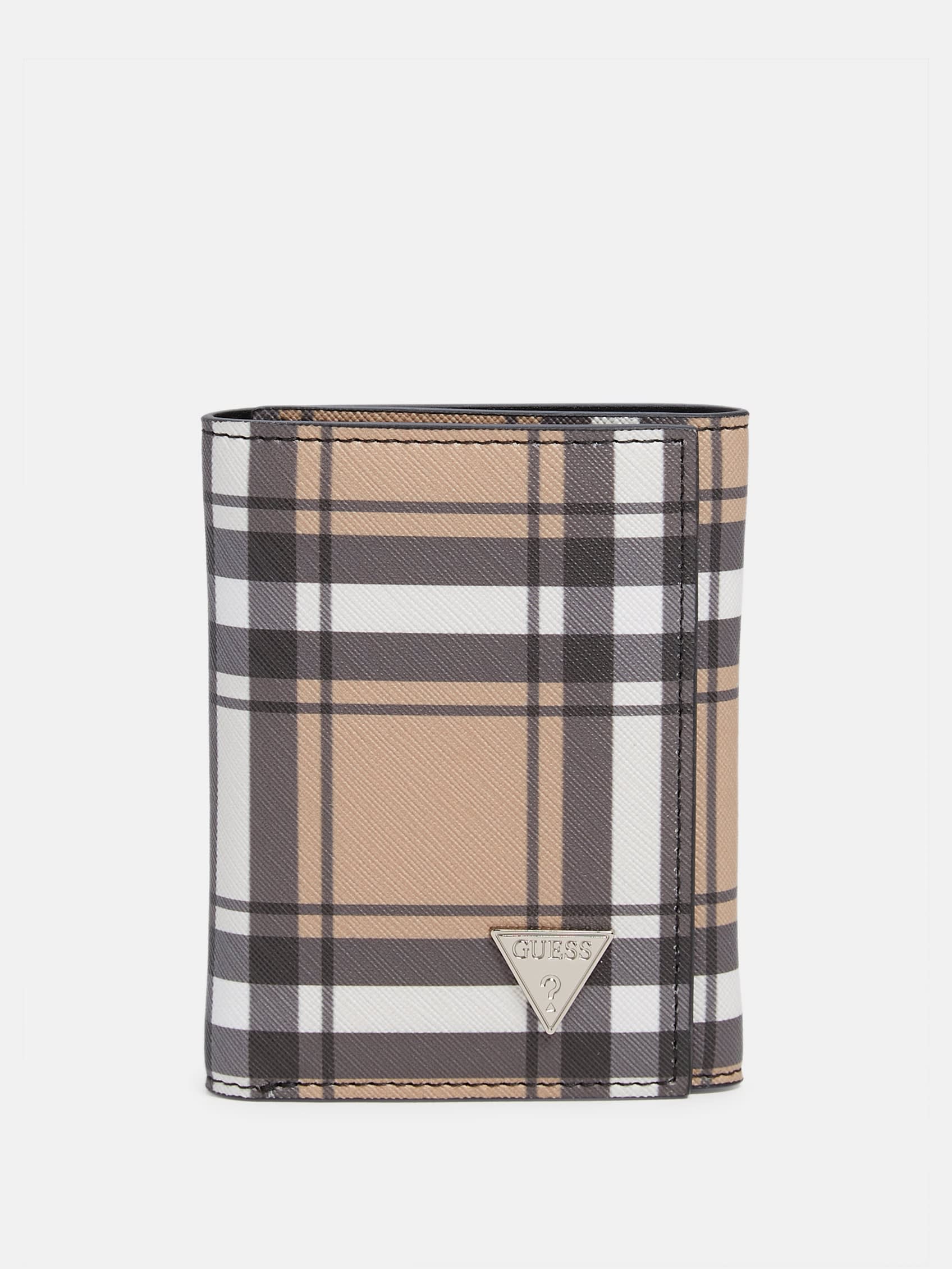 

Кошелек в клетку тройного сложения Guess Factory, цвет plaid