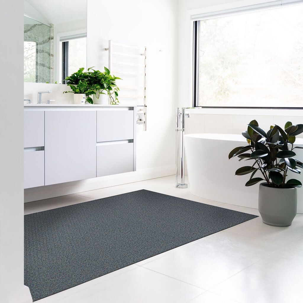 

Виниловый коврик для ванной Como 90 x 150 см Floordirekt, синий