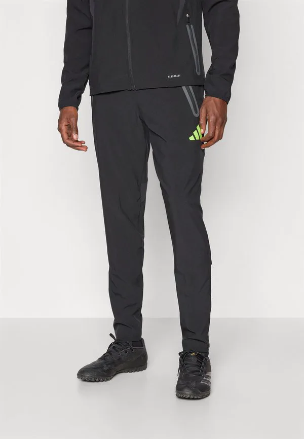 Real madrid tiro25 pro vis tech travel pant club wear Adidas Performance, Black/Lucid Lemon