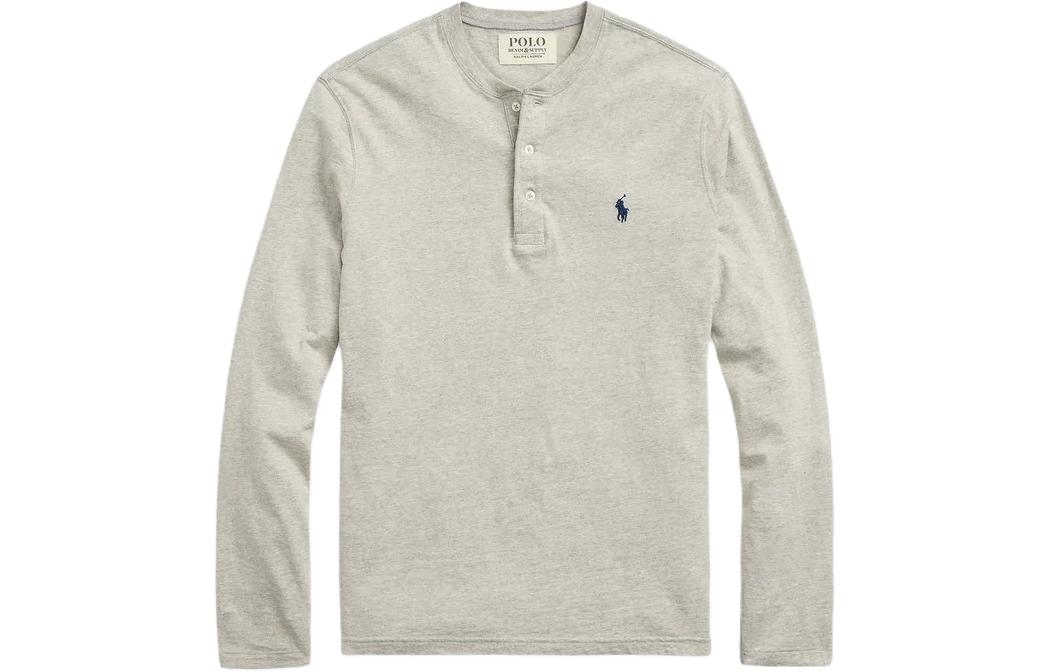 Классическая футболка Polo Ralph Lauren, серая — фото 2