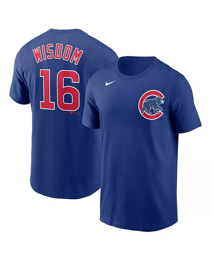 

Мужская футболка Patrick Wisdom с номером игрока Chicago Cubs Nike
