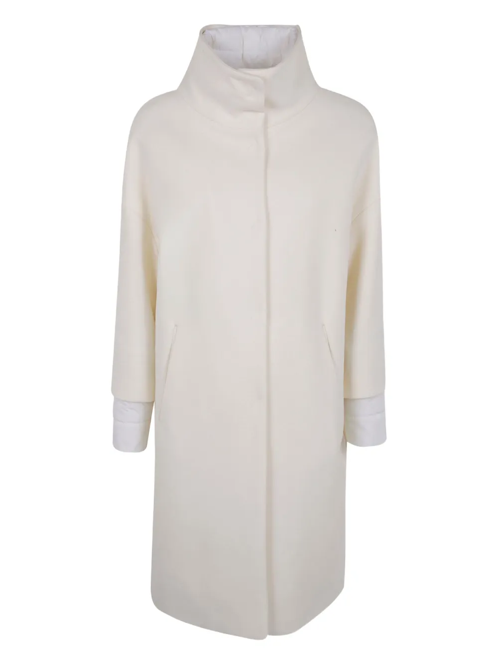 

Стёганная длинная куртка Herno, белый